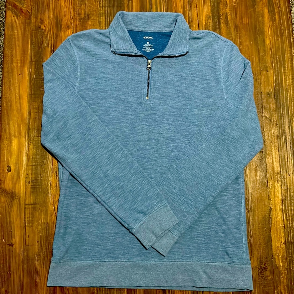 Sonoma Men’s 1/4 Zip - Blue